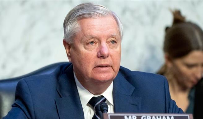 美國共和黨聯邦參議員林賽·格雷厄姆（Sen. Lindsey Graham）。（美聯社）