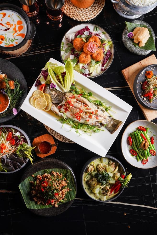 泰籍女主厨操刀，以现捞海味为题，主推酸甜清爽、风味适中的正宗泰式料理，兼具视觉与味觉。（承亿酒店提供）