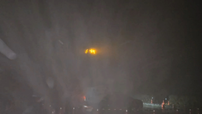 寒流發威，太平山21日晚間11時30分降下今年第一場雪。（民眾提供）