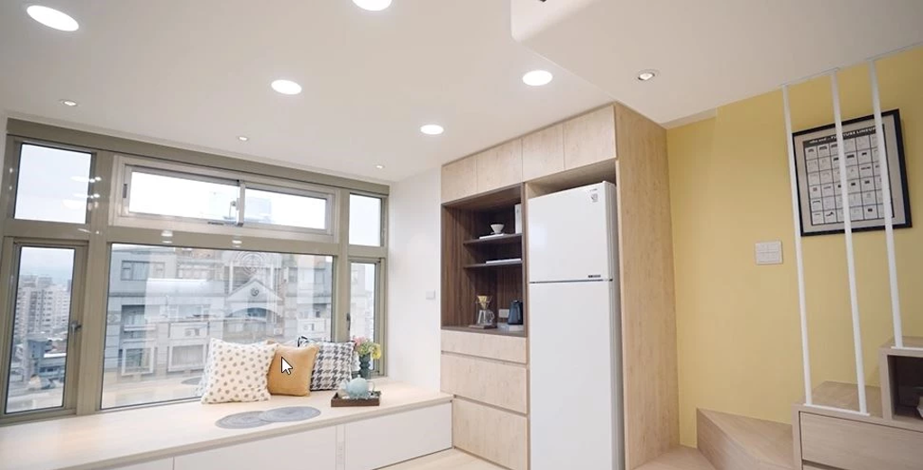 〔開箱影片〕迷你宅的空間放大術！7坪2房2廳也有高機能的海量收納櫃(圖/設計家)