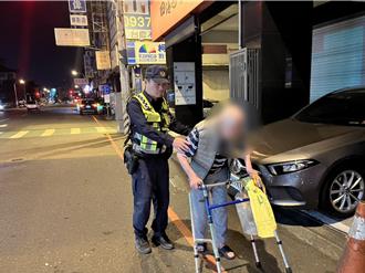 百歲人瑞14度「穿短袖」 台中街頭步行1小時遇警送回家