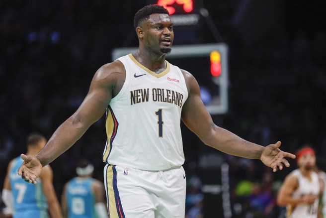 錫安威廉森將因自己體重控制問題賠上不少薪資。(路透資料照)