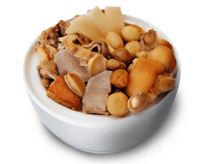 饗城的冠軍新品「霸王佛跳牆」，以各種食材提升風味。（圖／momo提供）