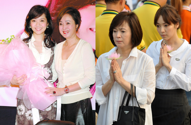 林月云跟女儿侯佩岑感情好。（图／中时资料照片）