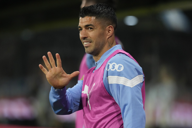 苏亚雷斯加盟迈阿密国际。（美联社资料照）