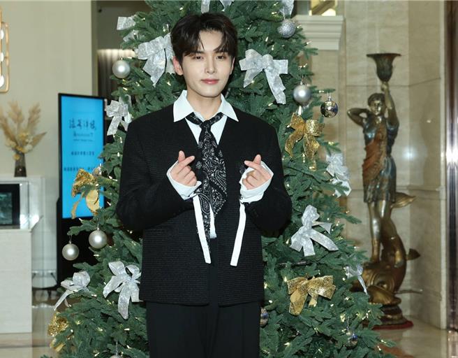 厲旭透露成員間不會玩交換禮物。（粘耿豪攝）