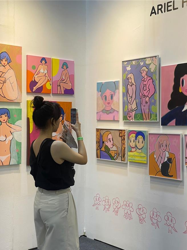 Ariel Huang的畫作很有故事感。（Ariel Huang提供）