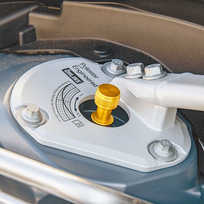 OHLINS避震器。（陈大任摄）