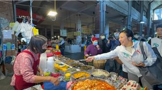 吳欣盈高雄掃街遭問「妳哪位」 聽媒體提問秒變臉