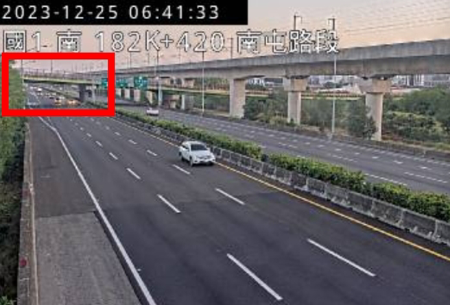 國1清晨離奇車禍 「行人空中墜落」遭車撞擊死亡。（圖／翻攝高公局網站）