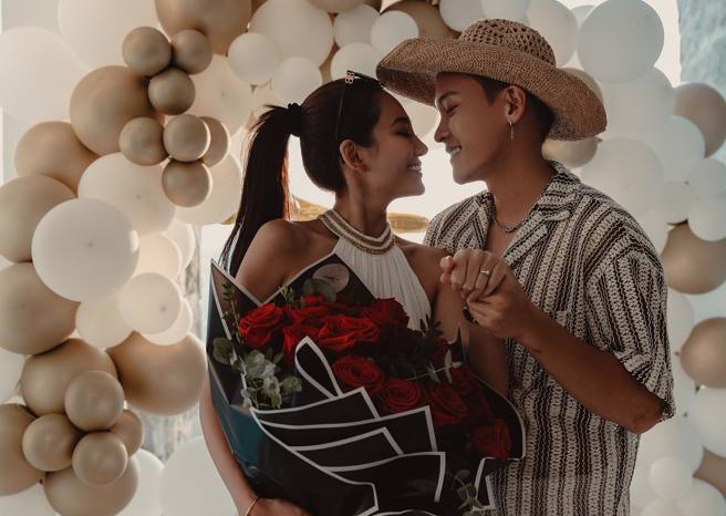 《全明星》男星刘汉之远赴希腊向女友求婚成功。（图／刘汉之脸书）