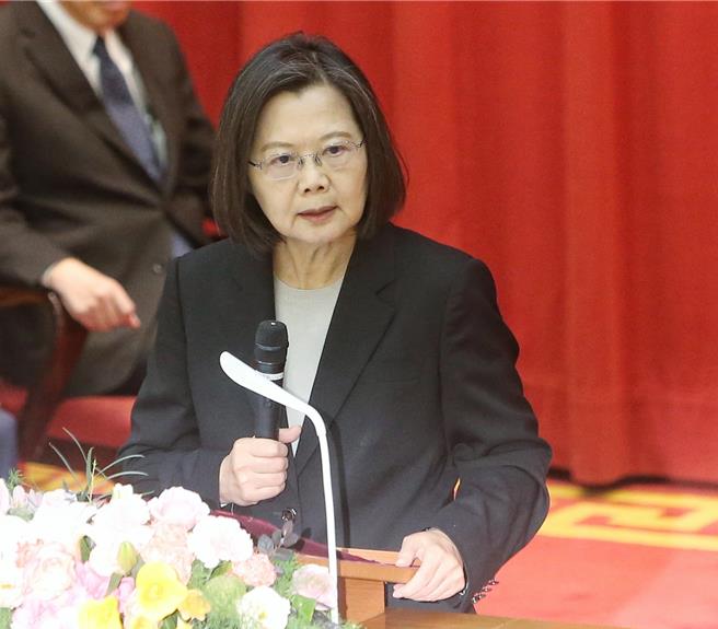 蔡英文總統期許調查局結業學員堅守自由法治，掌握時代脈動、落實嚴謹紀律及行政中立（趙雙傑攝）