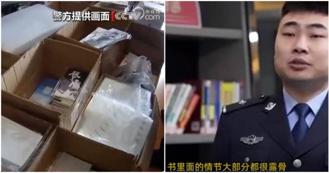 大陆一名女研究生卖10万本A书海赚4000万，曝色情出版暴利。(翻摄央视)