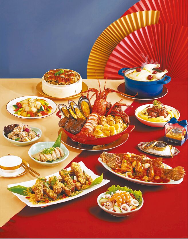 SOGO忠孝馆莆田PUTIEN极上祥龙星飨宴6人份，7288元。（SOGO提供）