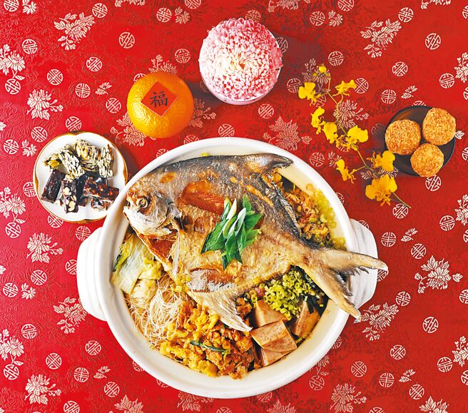 远百永丰余生技×山海楼联名白鲳米粉，1480元。（远百提供）