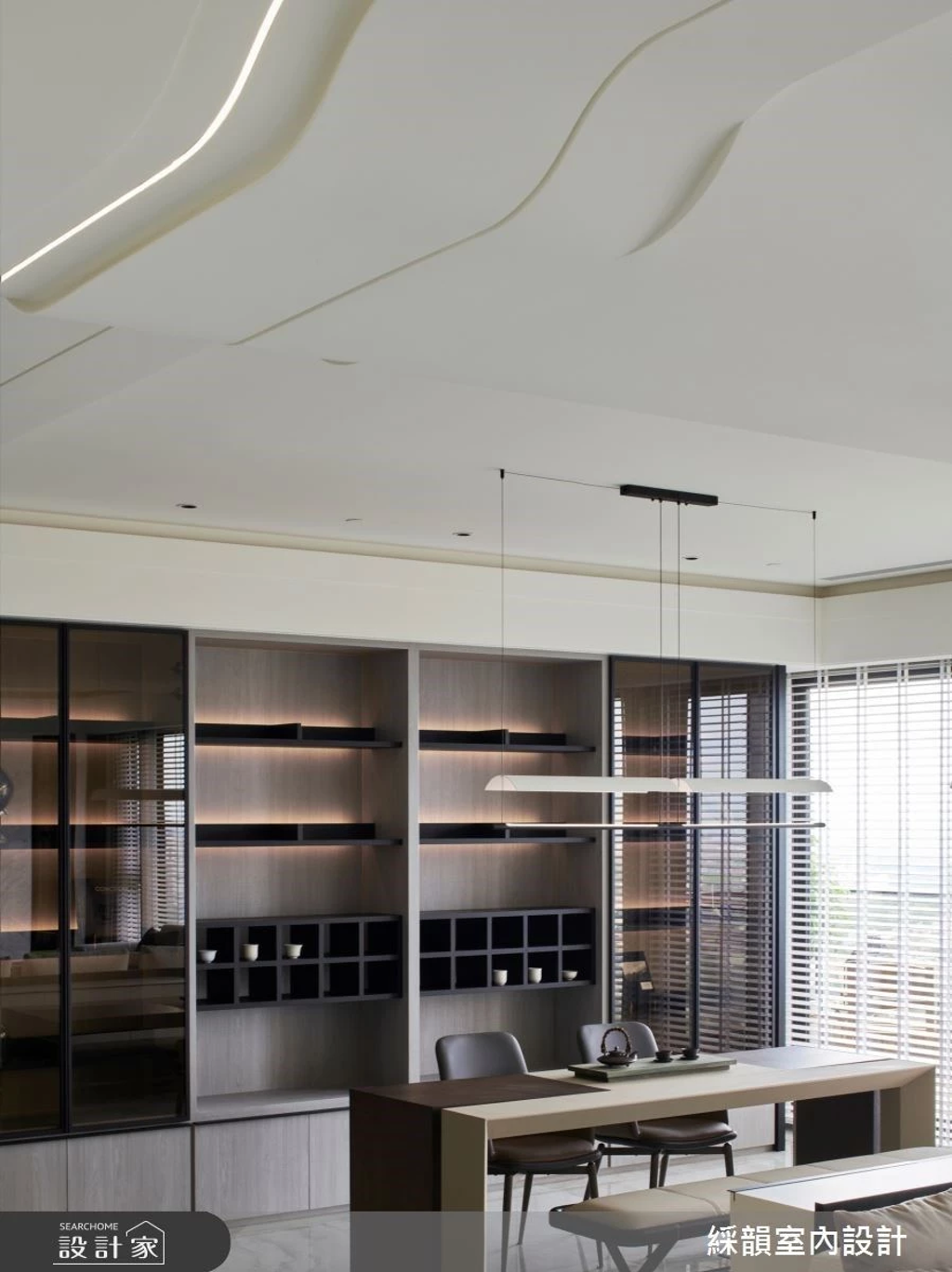 百坪實品屋啟發對家的想像力，大器尺度與茶室為生活增添尊榮儀式感(圖/設計家)