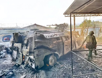 緬甸反叛軍摧毀大陸製「東風猛士」裝甲車