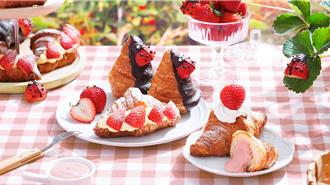 田園草莓時光！「殿堂級可頌」八月堂新品開吃 瓢蟲造型草莓超萌