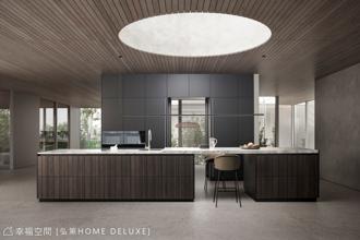 虛化櫃體分割線│廚具無章中的有序 跨域匯聚和諧家景