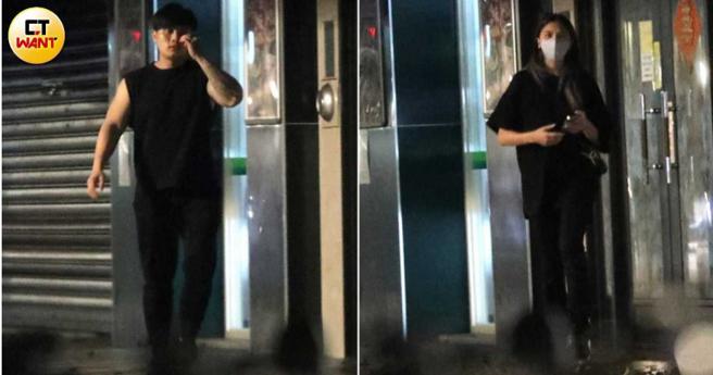 16日清晨四点后，网红「疯男crazy man」成员晨灰、蕾菈也分别从该大楼离开。（图／本刊摄影组）