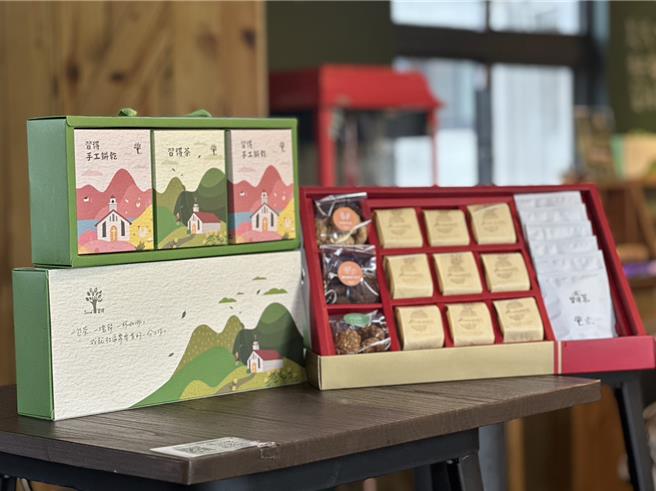 農曆春節前芥菜種會推出「習得年節禮盒」。（芥菜種會提供／王志偉花蓮傳真）