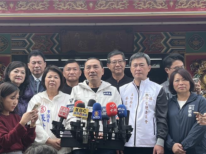 國民黨總統候選人侯友宜強調，全台灣選票都要贏。（廖素慧攝）