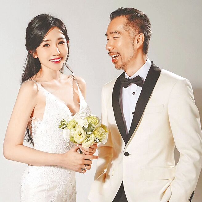 張兆志（右）宣布與老婆許允樂離婚。（摘自張兆志臉書）