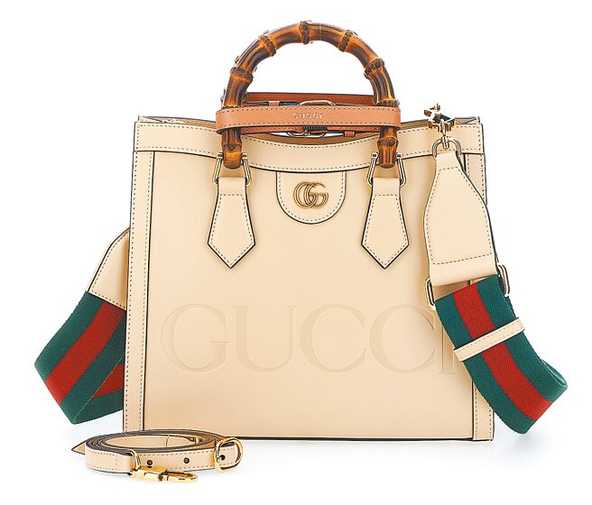 Gucci柔和桃色手袋，15萬3500元。（Gucci提供）
