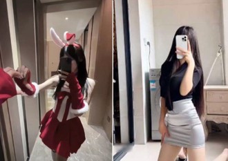 30萬網紅辣妹拍聖誕片出事了！ 背後畫框出現「驚爆點」