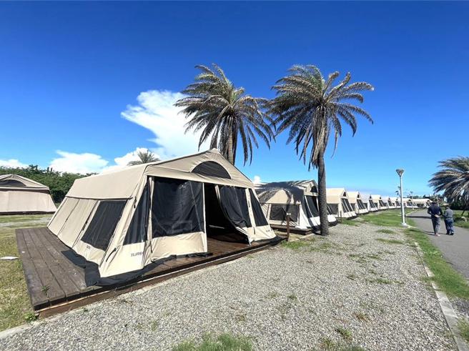 国人热爱露营活动，高雄市政府也积极辅导业者合法化。图／高雄市观光局提供