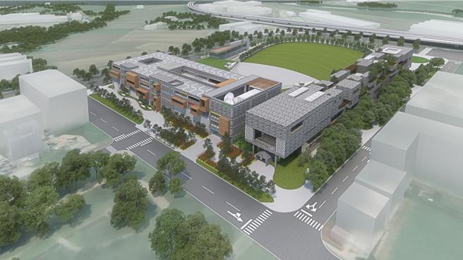 原住民族語言傳播大樓未來將由財團法人原住民族文化事業基金會、原住民族語言研究發展基金會進駐使用，圖為竣工模擬圖。（原民會提供／蔡明亘桃園傳真）