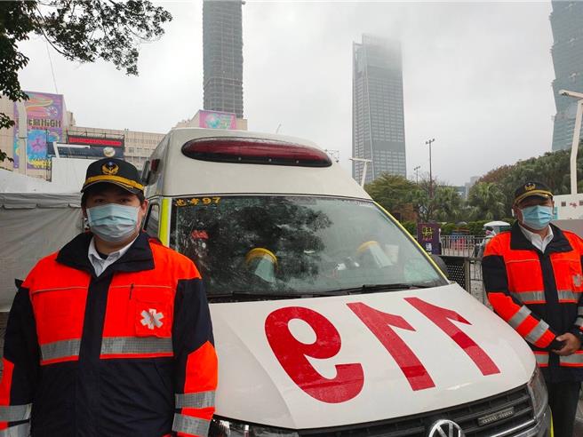 臺北最HIGH新年城前夕，北市消防局完成整备。（消防局提供）