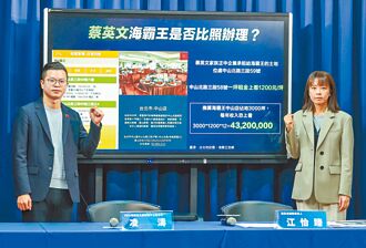 比照凯旋苑 蓝喊话蔡英文捐海霸王租金