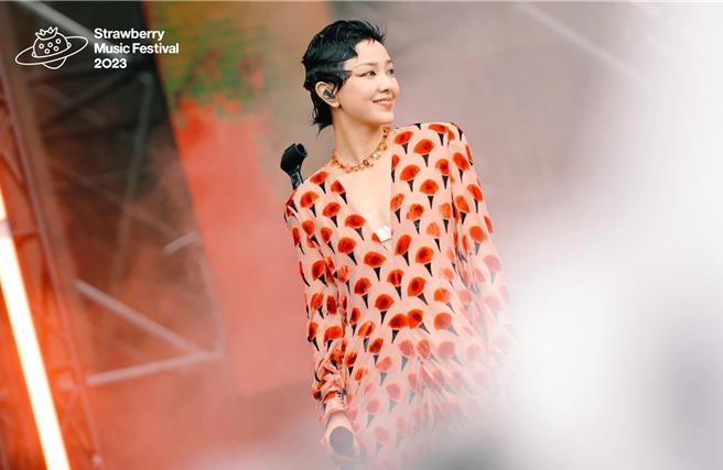 郭采洁今年参与12场音乐节演出，收获满满。（草莓音乐节提供）