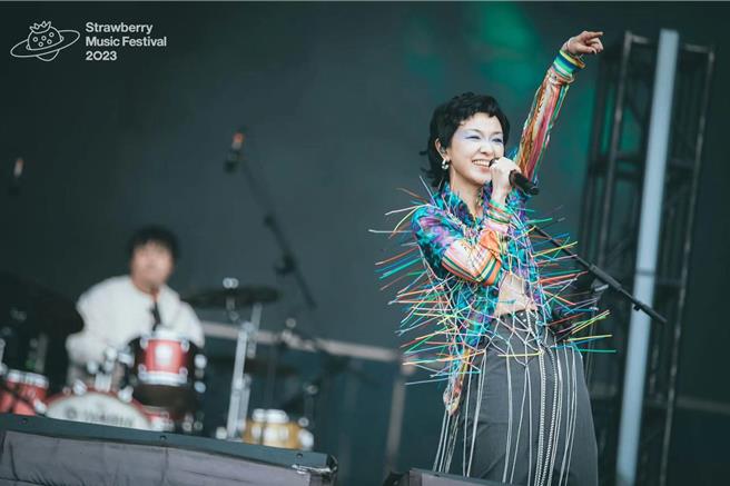 郭采洁今年参与12场音乐节演出，收获满满。（草莓音乐节提供）