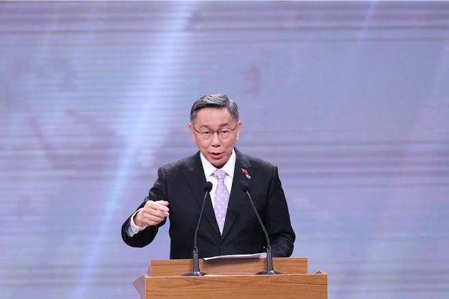 民眾黨總統候選人柯文哲。（台北市記者聯誼會提供／楊亞璇台北傳真）