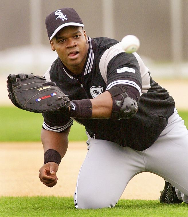 白襪傳奇球星湯瑪斯。（美聯社資料照）