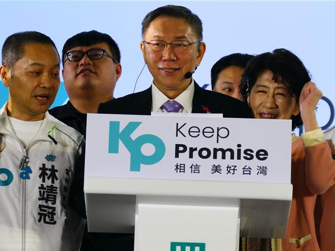 2024大选进入最后倒数，蓝绿白都竞争激烈。《美丽岛电子报》董事长吴子嘉7日表示，柯文哲影响力也值得注意（资料照／张朝欣摄）