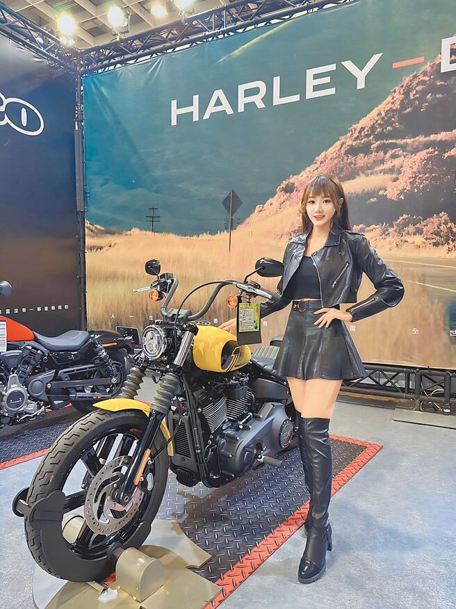 Harley-Davidson于展场推出限时限量现金优惠价，图为Street Bob车款。（太古鼎翰提供）