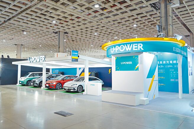 U-POWER把完整360kW超高速充电站搬进南港展览馆。（旭电驰科研提供）