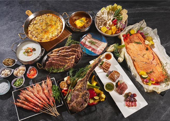 「敘日」全日餐廳「歡慶元旦」優惠活動，民眾於1月1日用餐，結帳時出示國旗圖像，可享限時優惠，最高下殺69折。(台北六福萬怡酒店提供)