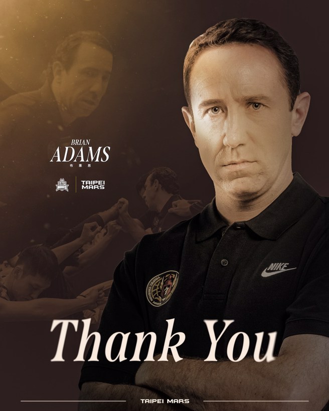 布莱恩只带了10场比赛就告解约离队。(台北战神提供)