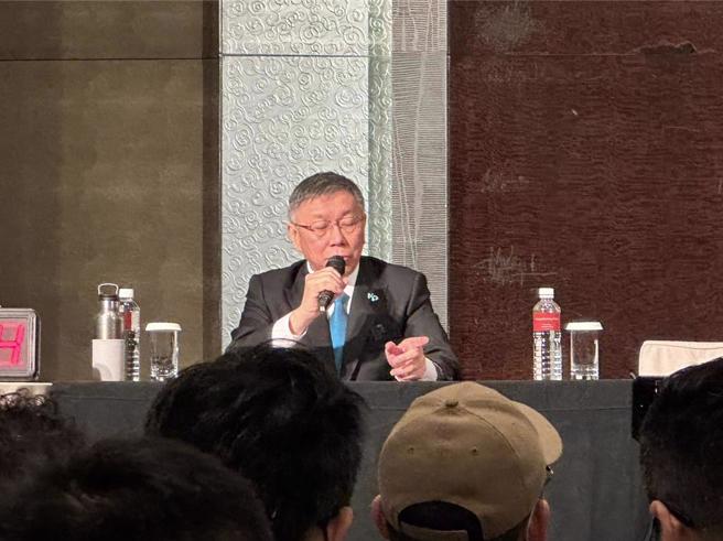 民眾黨總統候選人柯文哲。（資料照，楊亞璇攝）