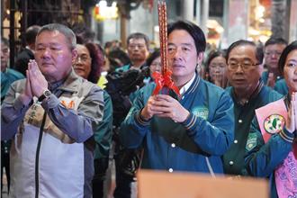 賴清德現身鹿港天后宮 主委張偉東高喊媽祖保佑當選