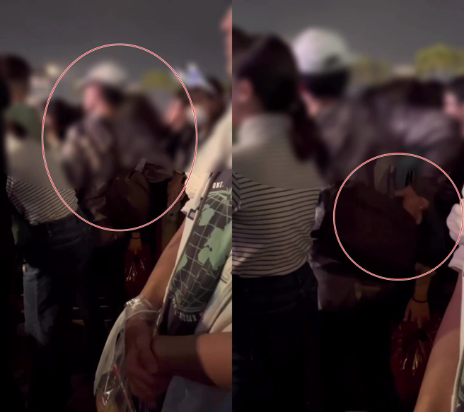 警方到場時並無發現有人持刀，但幾位目擊民眾卻說詞不一，針對羽阿伯發生爭執的男子到底是拿水果刀還是原子筆？（翻攝畫面）