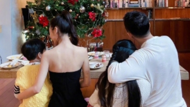 汪小菲带新欢来台跨年。（图／翻摄自汪小菲  微博）