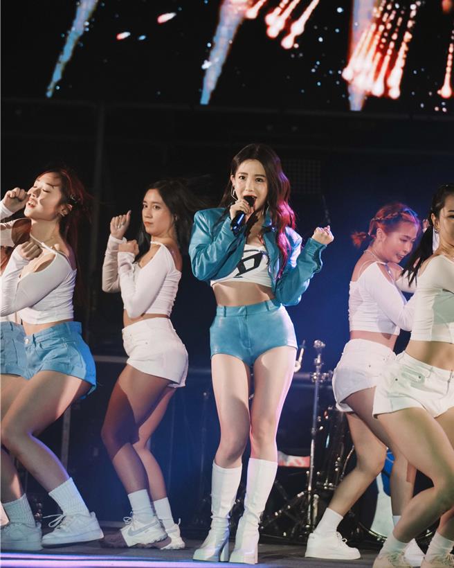 郭书瑶在南投跨年晚会压轴演出。（星星相艺提供）