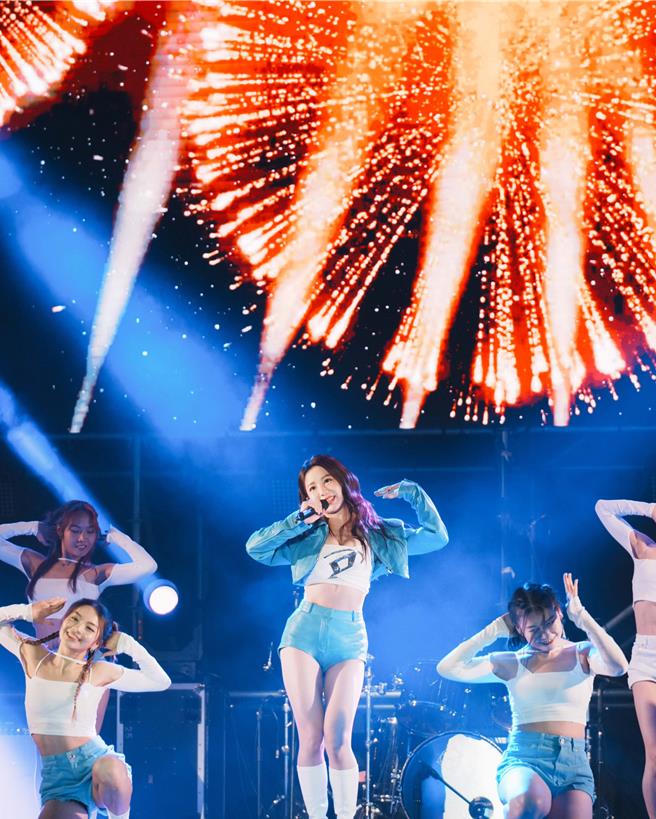 郭书瑶在南投跨年晚会压轴演出。（星星相艺提供）