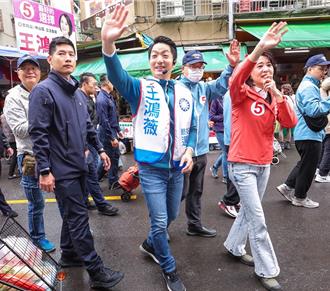 讚王鴻薇在地服務、立院問政表現佳 蔣萬安陪拜票拚連任