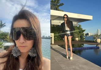 74岁婚纱女王比基尼外穿 零瑕疵身材力压30岁女儿